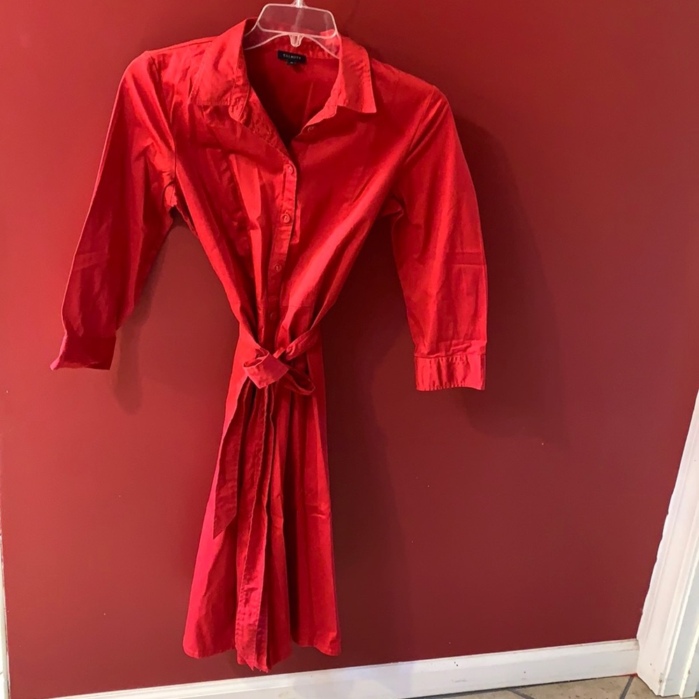 Talbot’s Long Sleeve Shirtdress, Size 10